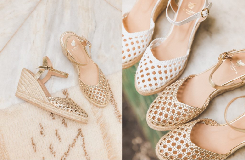 espadrilles compensees ajourees