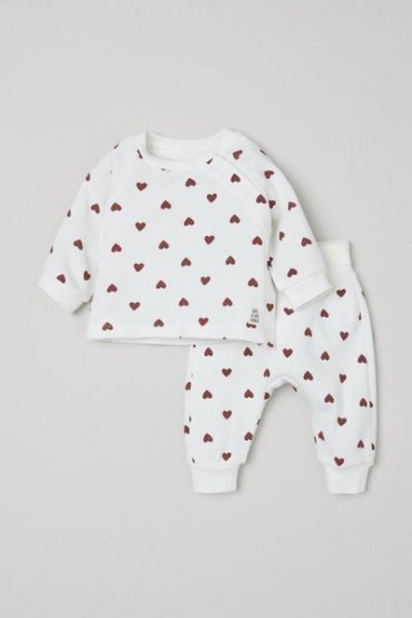 Pyjama Bébé 2 Pièces Petit Bateau - Style Marin Avec Col Et Cœur Brodé - Confortable Et Extensible - 6