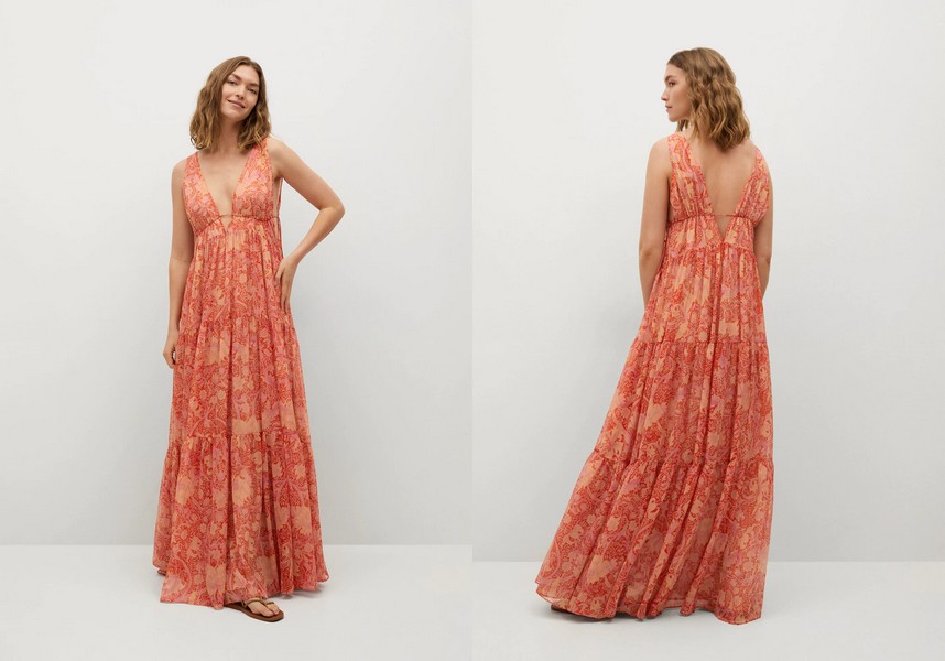 Robe longue boheme mango hotsell