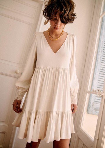 robe sezane blanche