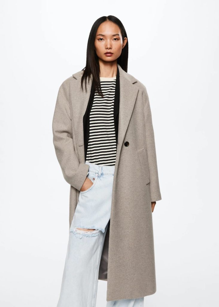 Manteau laine sales pas cher