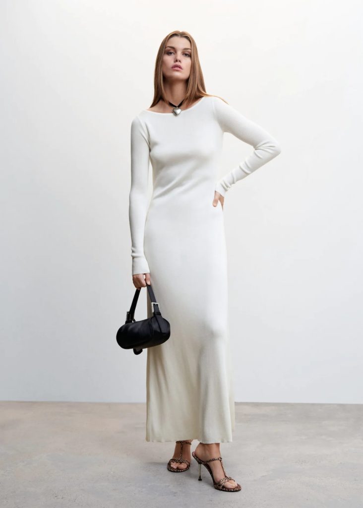 robe-longue-blanche-mango